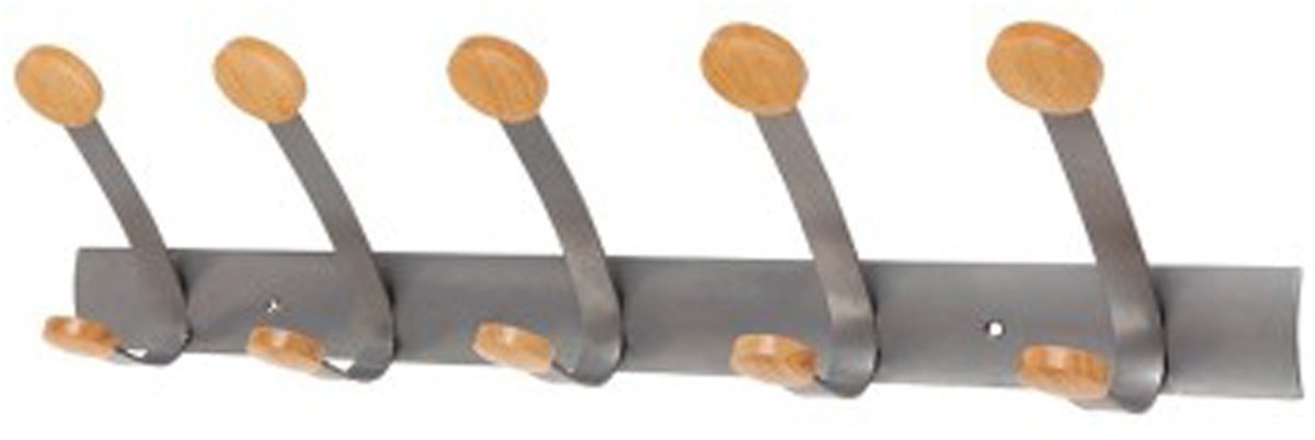 ALBA wandgarderobe 'PMV5', 5 dubbele haken