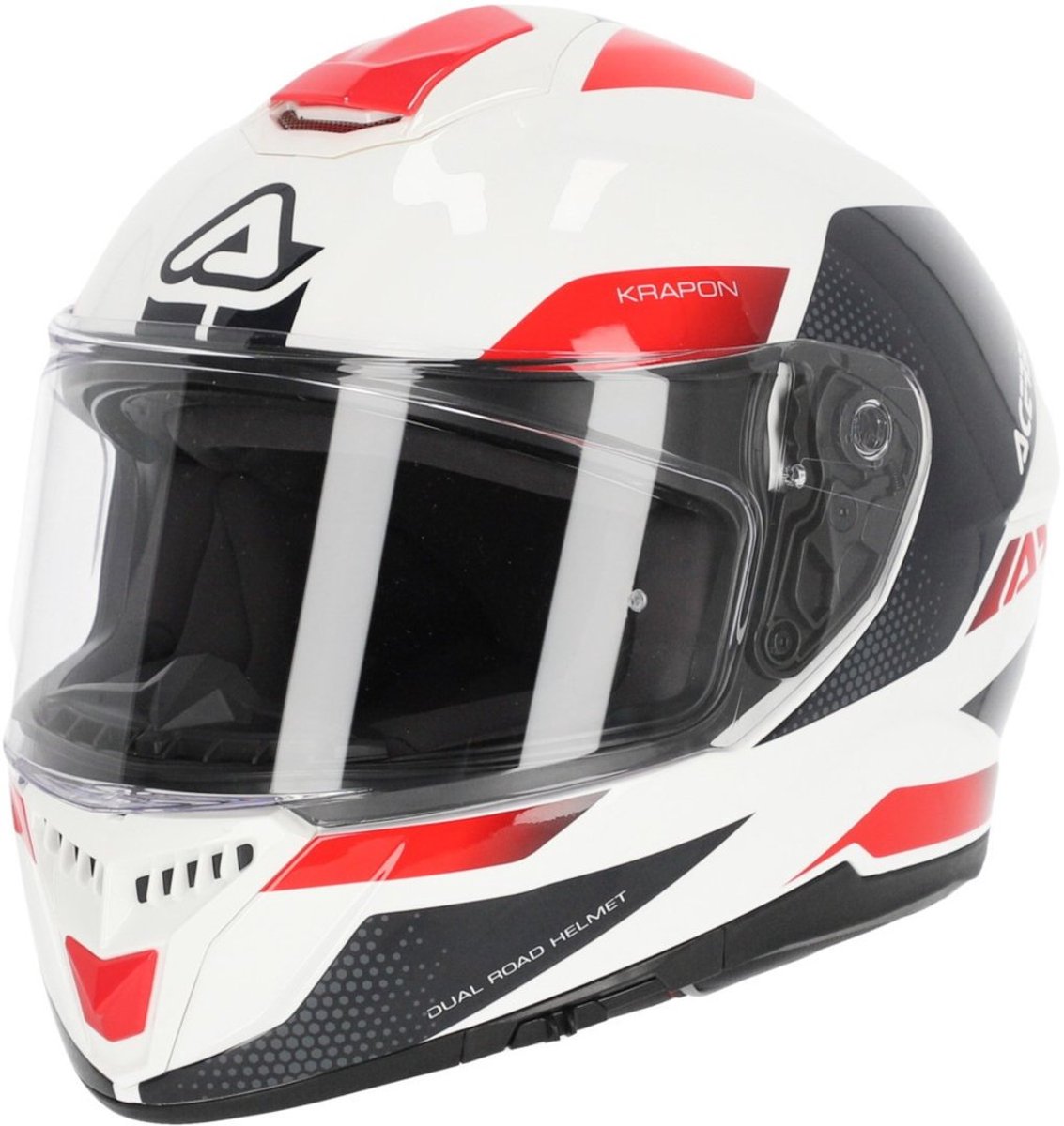 Acerbis Krapon Wit Rode Integraalhelm - Helm