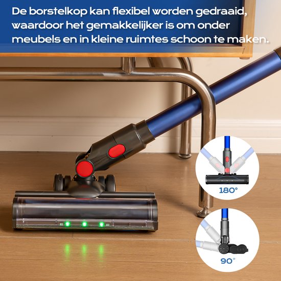 Ivormentico Draadloze accustofzuiger, 50 mins/40 KPA/450 W, zonder led