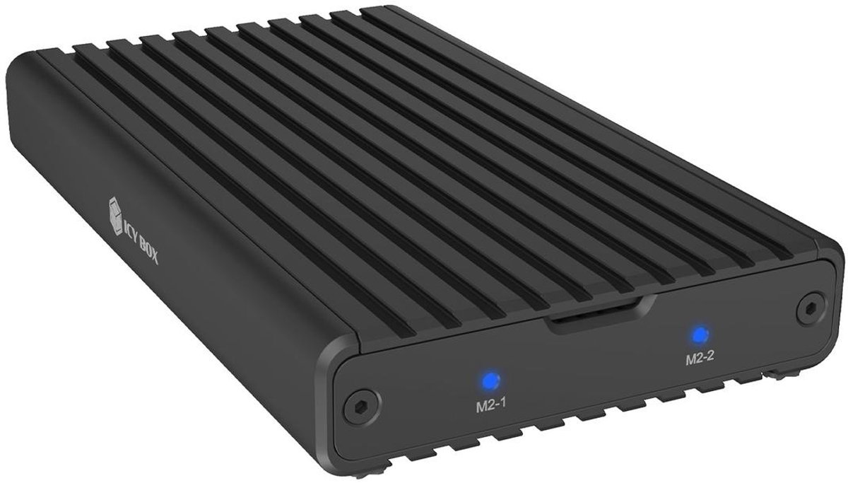 ICY BOX IB-2817M-C32 M.2 SSD-behuizing USB-C 3.2 Gen 2x2 20 GBit/s M.2 PCIe NVMe 2230, 2242, 2260, 2280 61121