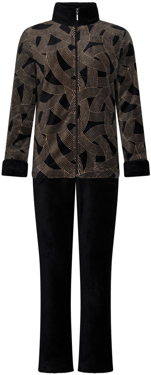 Pastunette Premium - Huispak - Balance - Fleece - Zwart/Beige