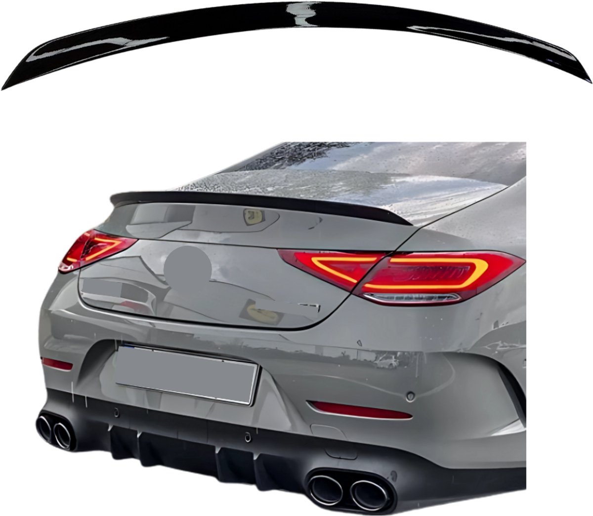 Mercedes CLS Class C257 (2018-2024) Sport Style Spoiler Glans Zwart