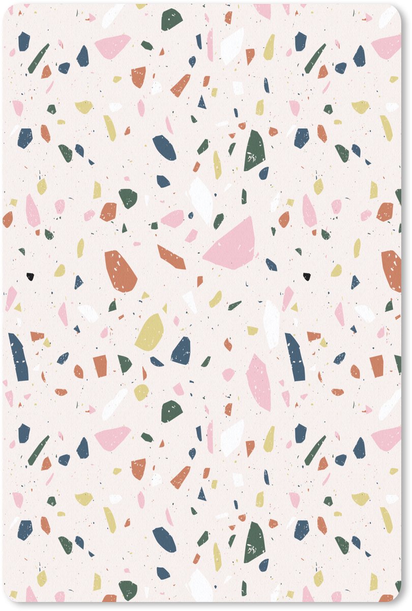 Muismat 18x27 cm - Mousepad Terrazzo - Patroon - Kleurrijk - Muismatten