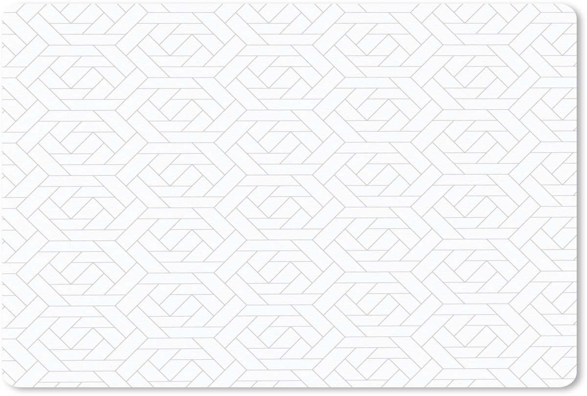 Muismat 27x18 cm - Mousepad Grafisch - Patroon - Modern - Tegels - Muismatten