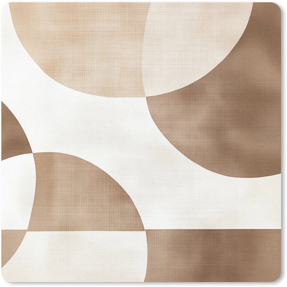 Muismat 20x20 cm - Mousepad Snijdende cirkels - Overlappende vlakken - Muismatten