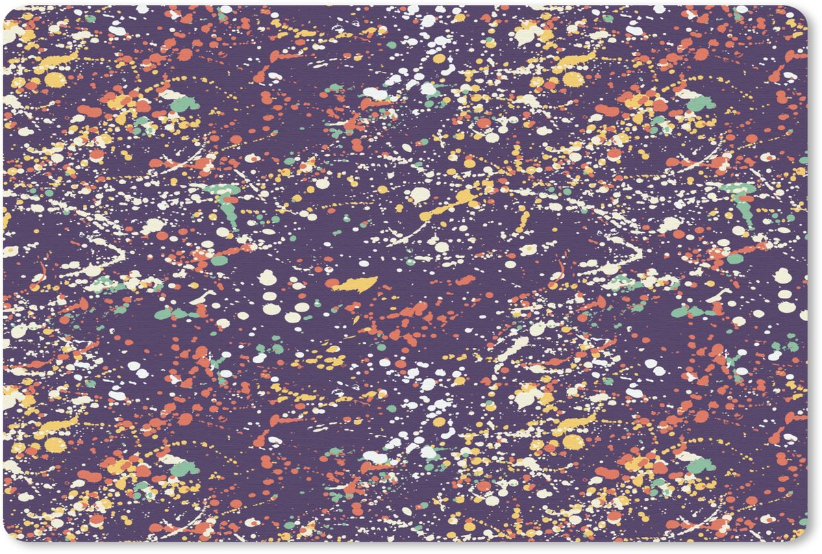 Muismat 27x18 cm - Mousepad Spat - Abstract - Stippen - Muismatten