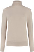 DAMES COLTRUI - Glad Gebreid - Viscose - Kleur Zand - Maat S
