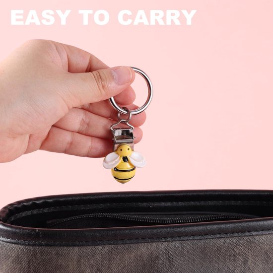 MUWINC Reishutclip (set van 3) – compacte hoedclips om mee te nemen, hoedclips voor festivalvakantie voor handtas, rugzak en koffer (bruin, zwart, roze
