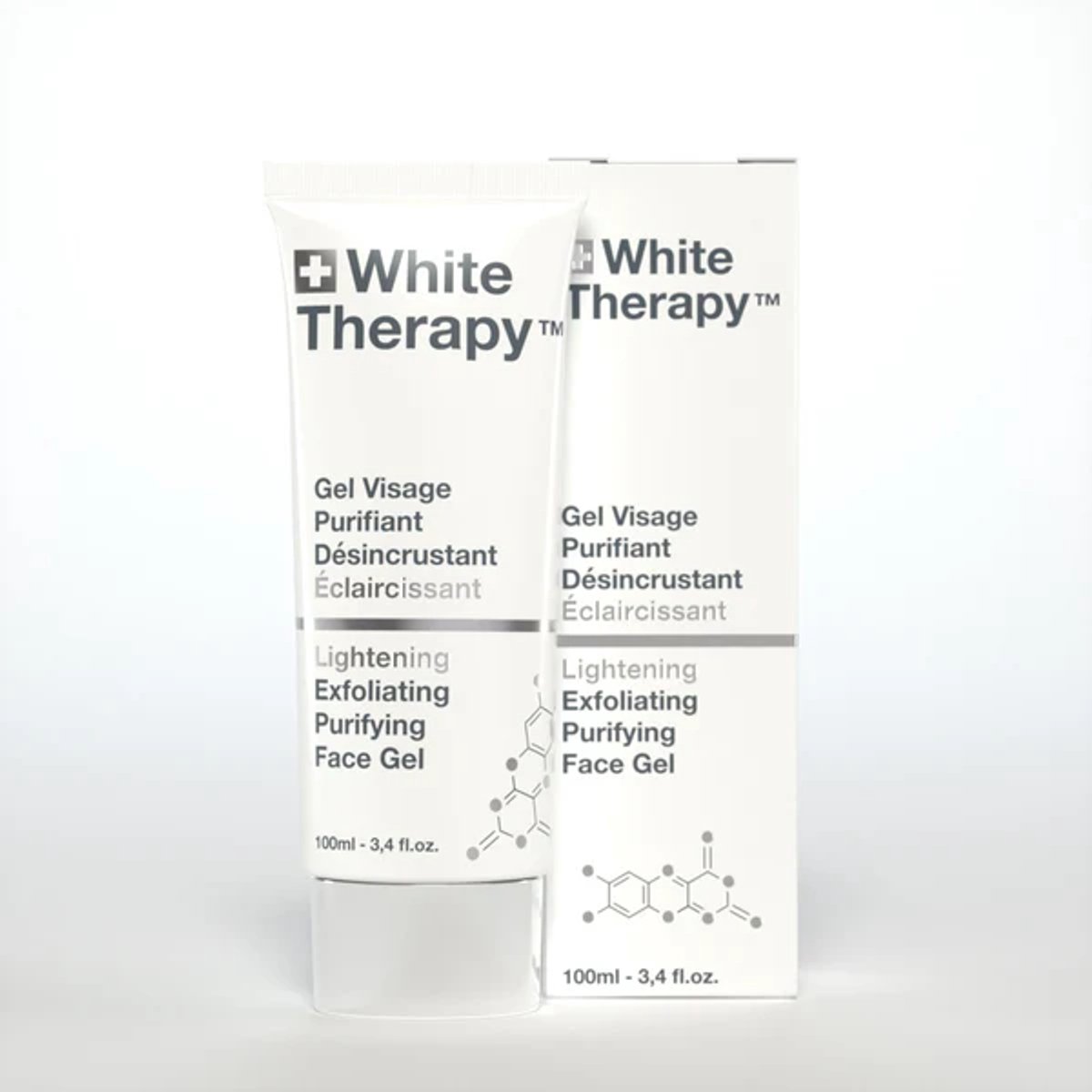 White Therapy + Lightening Exfoliating Purifying Face Gel, 100ml