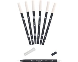 Tombow Brush pen - ABT N00 - Dual Brushpen - Kleurloos - Blender colourless - 6 stuks