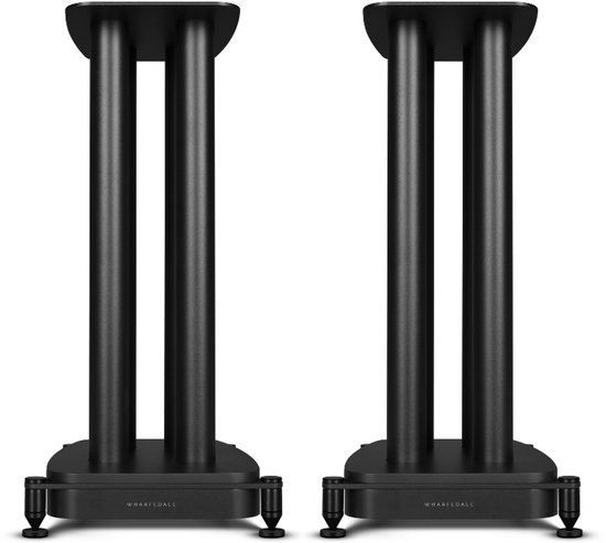 Wharfedale EVO 5.1 Luidsprekerstandaards - met Kabelgootje - Carbonstaal - Spike-voetjes - Zwart van Wharfedale — afbeelding 2