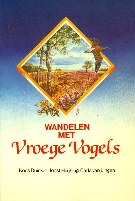 Boekomslag: Een vogel in vlucht boven een landschap met paarse heide en bomen.