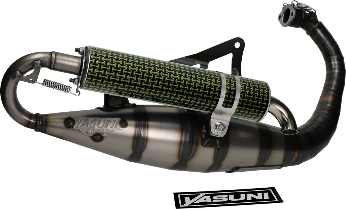 Uitlaat Yasuni C16 kevlar Minarelli Verticaal