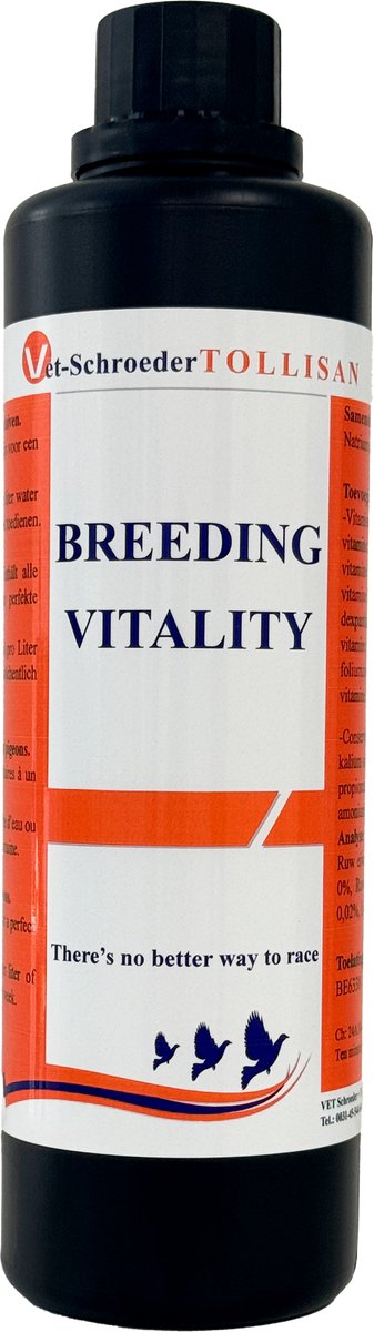 Breeding Vitality 500ml - Vet Schroeder Tollisan - voor postduiven