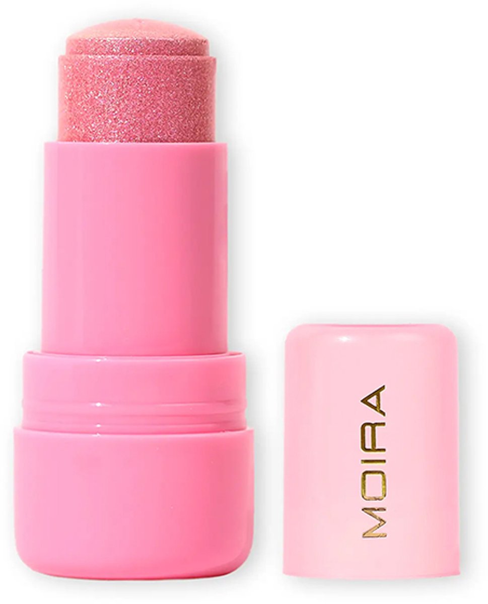 Moira Icy Glow Jelly Stick Rose Pop - Voor gezicht, lichaam, lippen of ogen