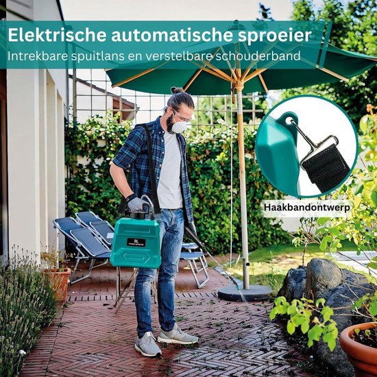 Rugsproeier - Rugspuit - Drukspuit - 8L van Merkloos	 — afbeelding 3