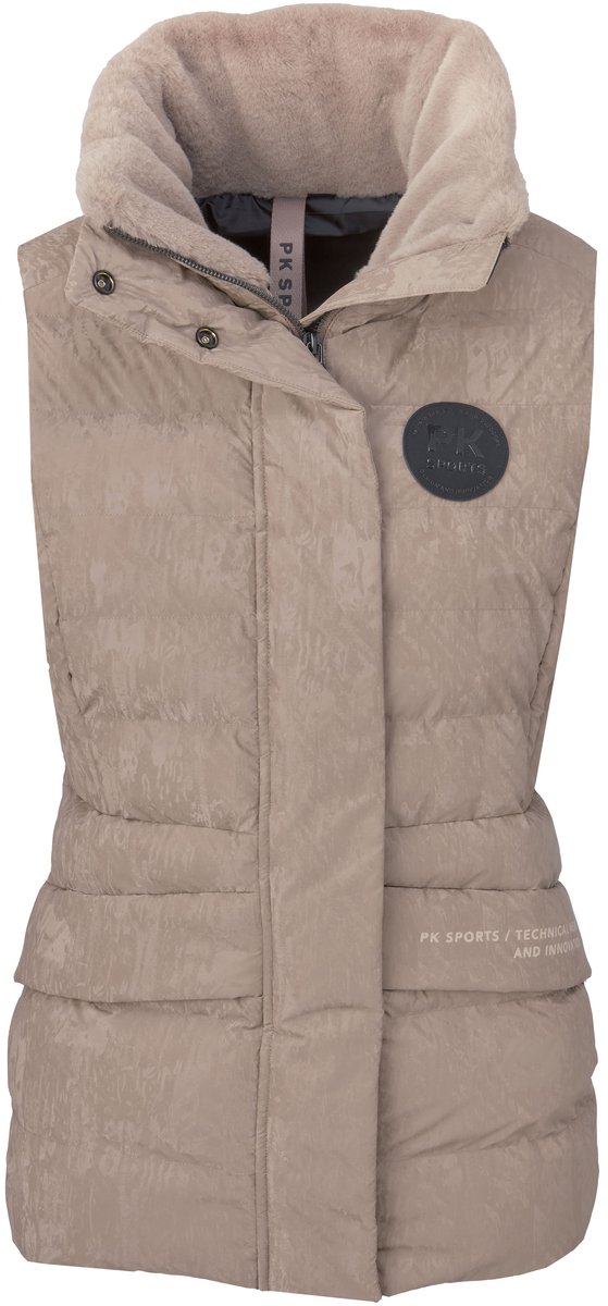 PK International Bodywarmer Dames Waterdicht Ademend Winddicht Gewatteerd Brise – /40 Beige