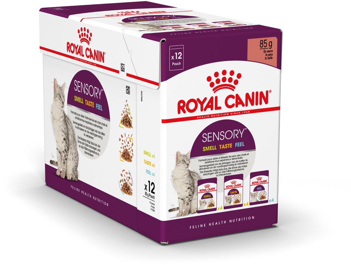 12x85g Sensory Smell Taste Feel in Saus Royal Canin Kattenvoer