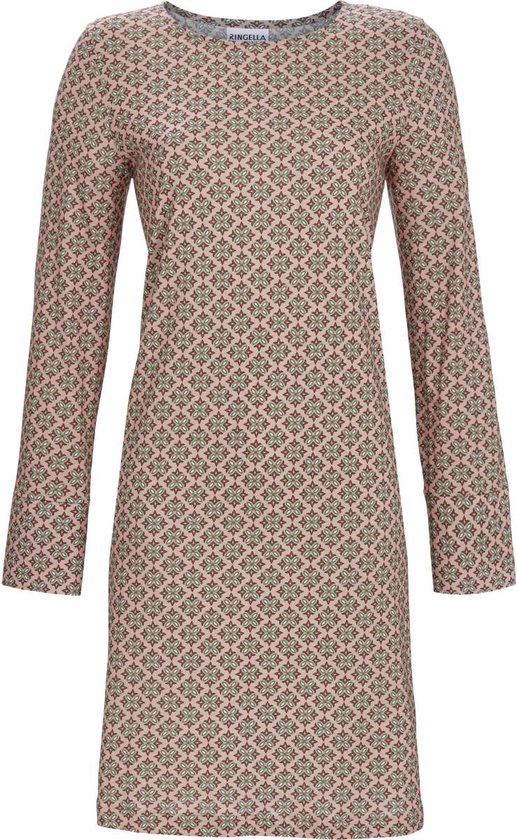 Ringella nachthemd grafisch chique - Roze - Maat - 48
