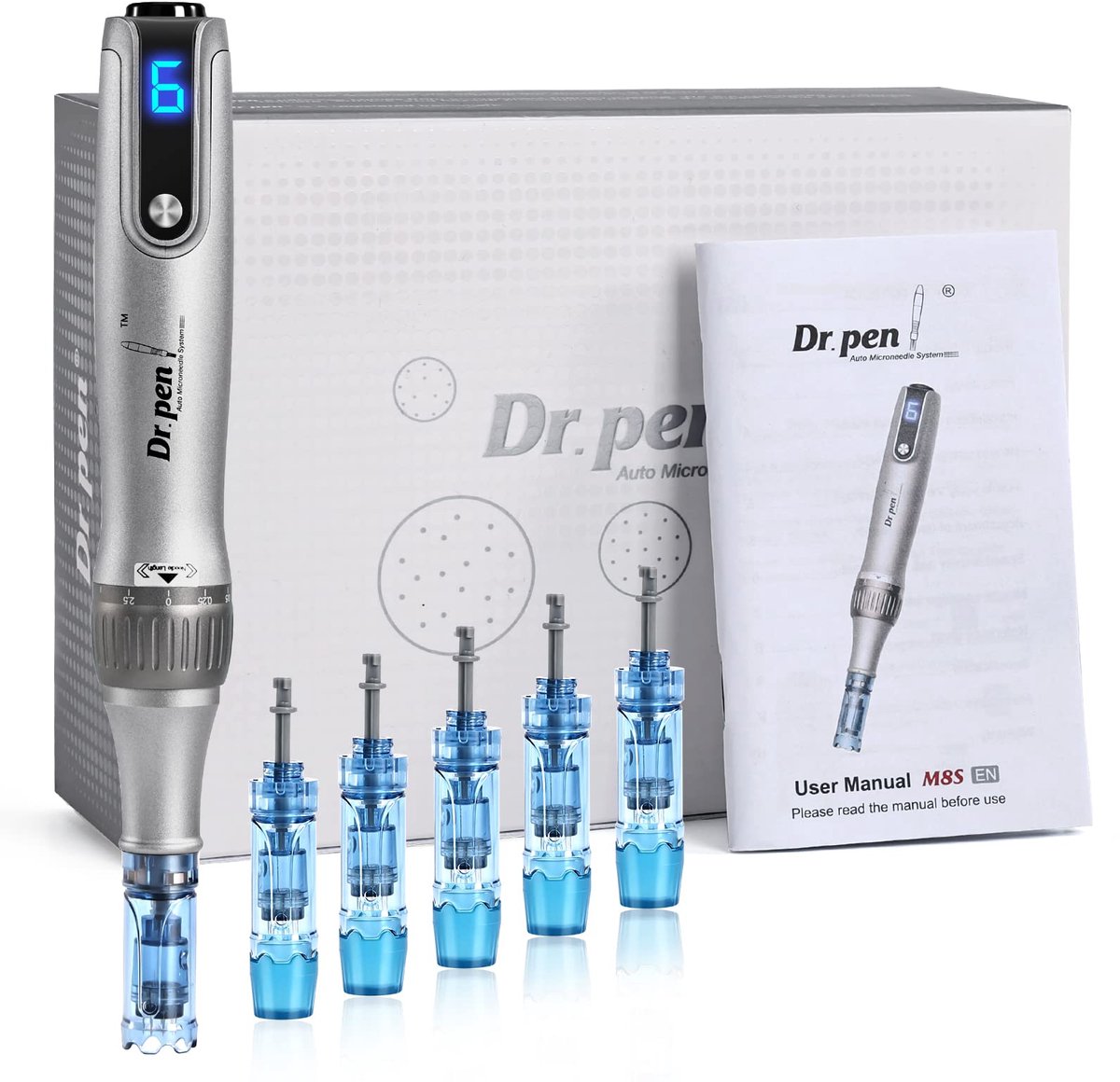 DrPen M8S incl. 10 cartridges 18 naalden en Ice-Roller