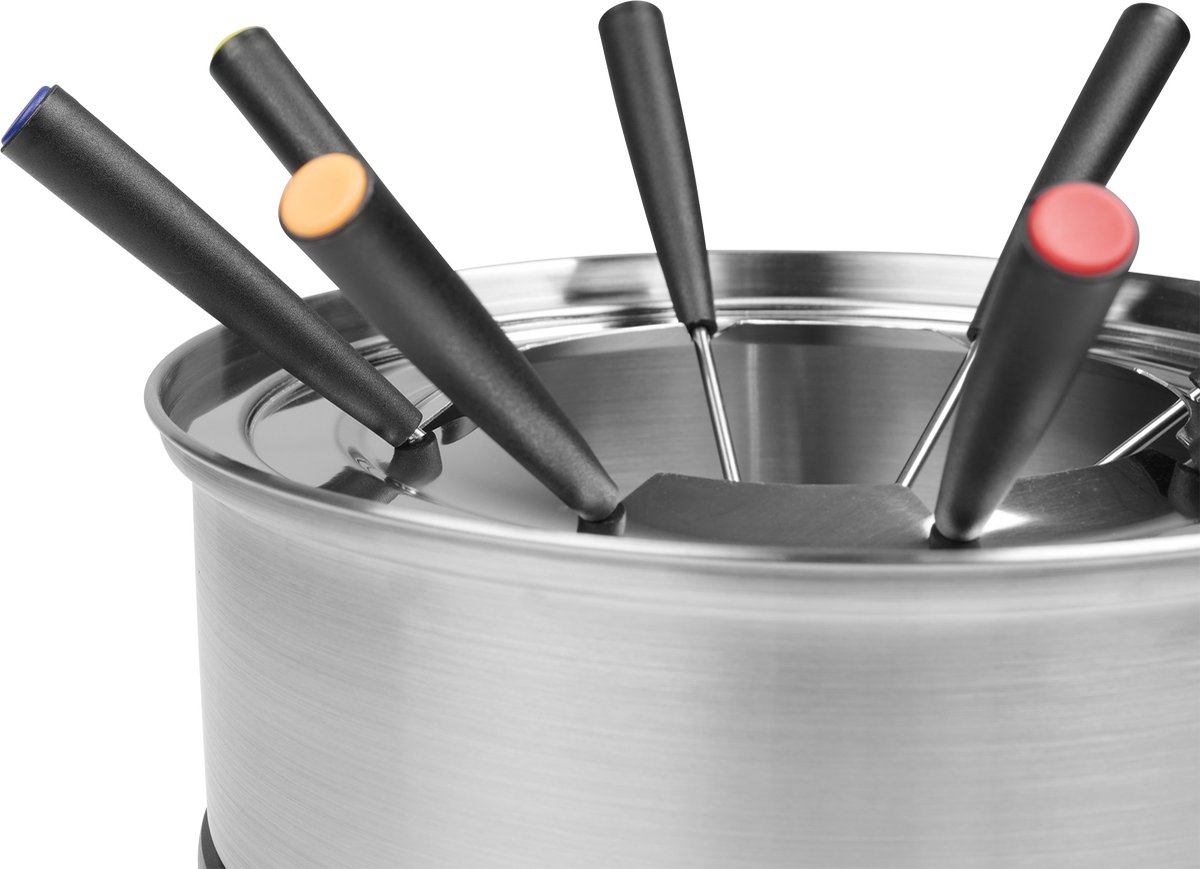 Tristar Fondueset Elektrisch FO-1110 - 1200W - 1,5L voor 8 personen - Incl 8 fonduevorkjes - PFAS-vrij — cadeau in Kookcadeaus - foto 4