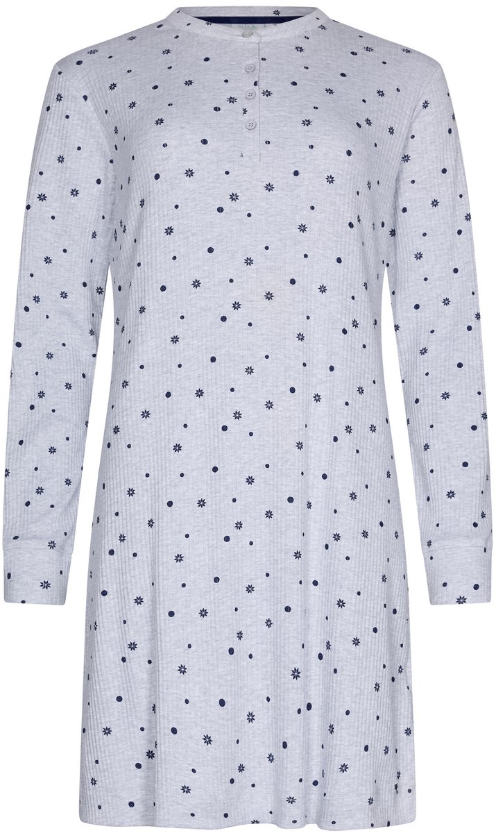 Rebelle Nachthemd - Silver Frost - Katoen/Polyester - Rib - Grijs