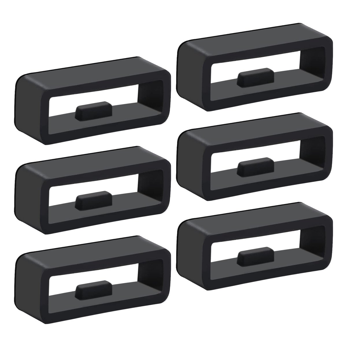 6-pack, horlogebandringen, siliconen horlogebandjes, staande ringen, horlogebandringen, bandhouders, siliconen vervangende horlogebandringen, voor slimme sporthorloges, rubberen vervangende horlogebandringen