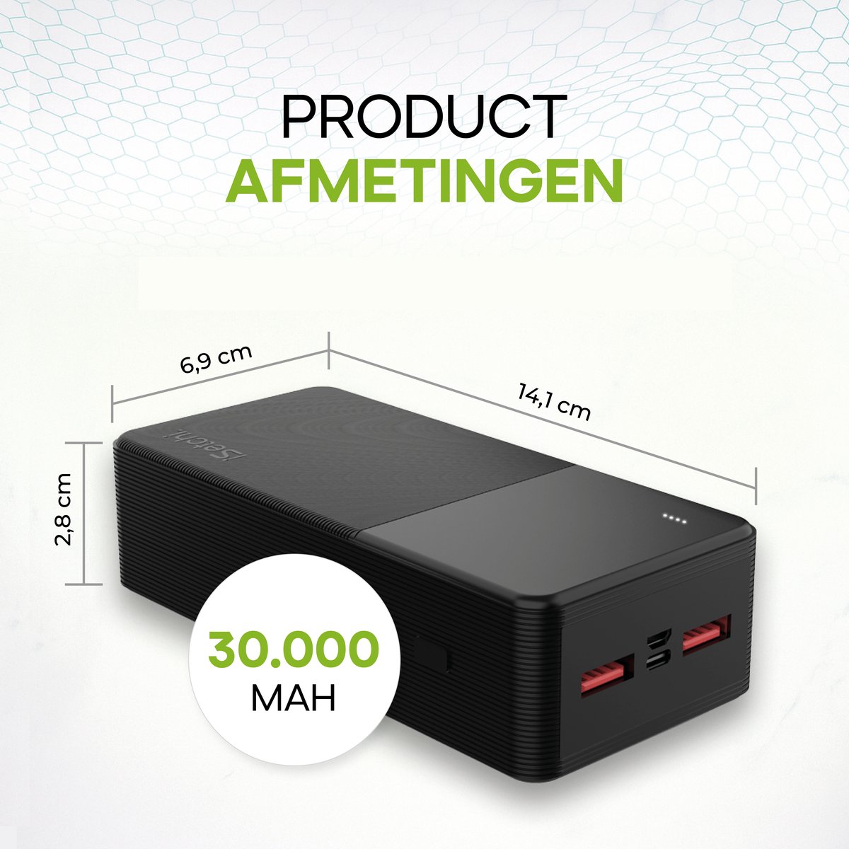 iSetchi BoostMax - Universele Powerbank - 30000 mAh - afbeelding 2
