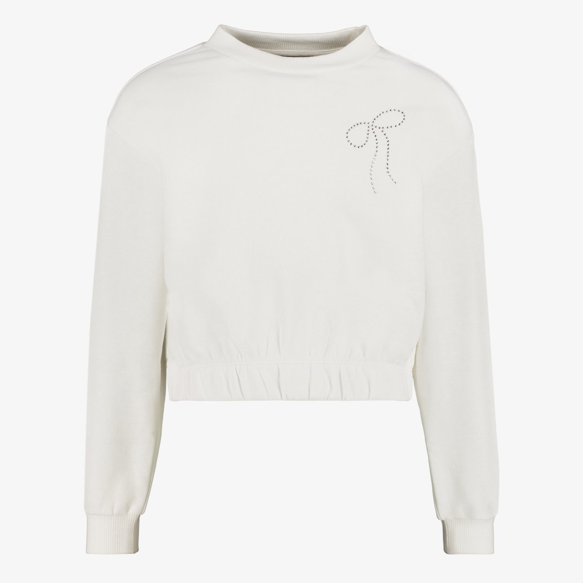 MyWay meisjes sweater met strikje wit - Maat 122/128