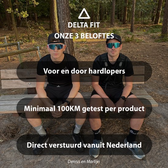 Delta Fit - Hardloop zonnebril Zwart- UV-bescherming - Inclusief case van Delta — afbeelding 5