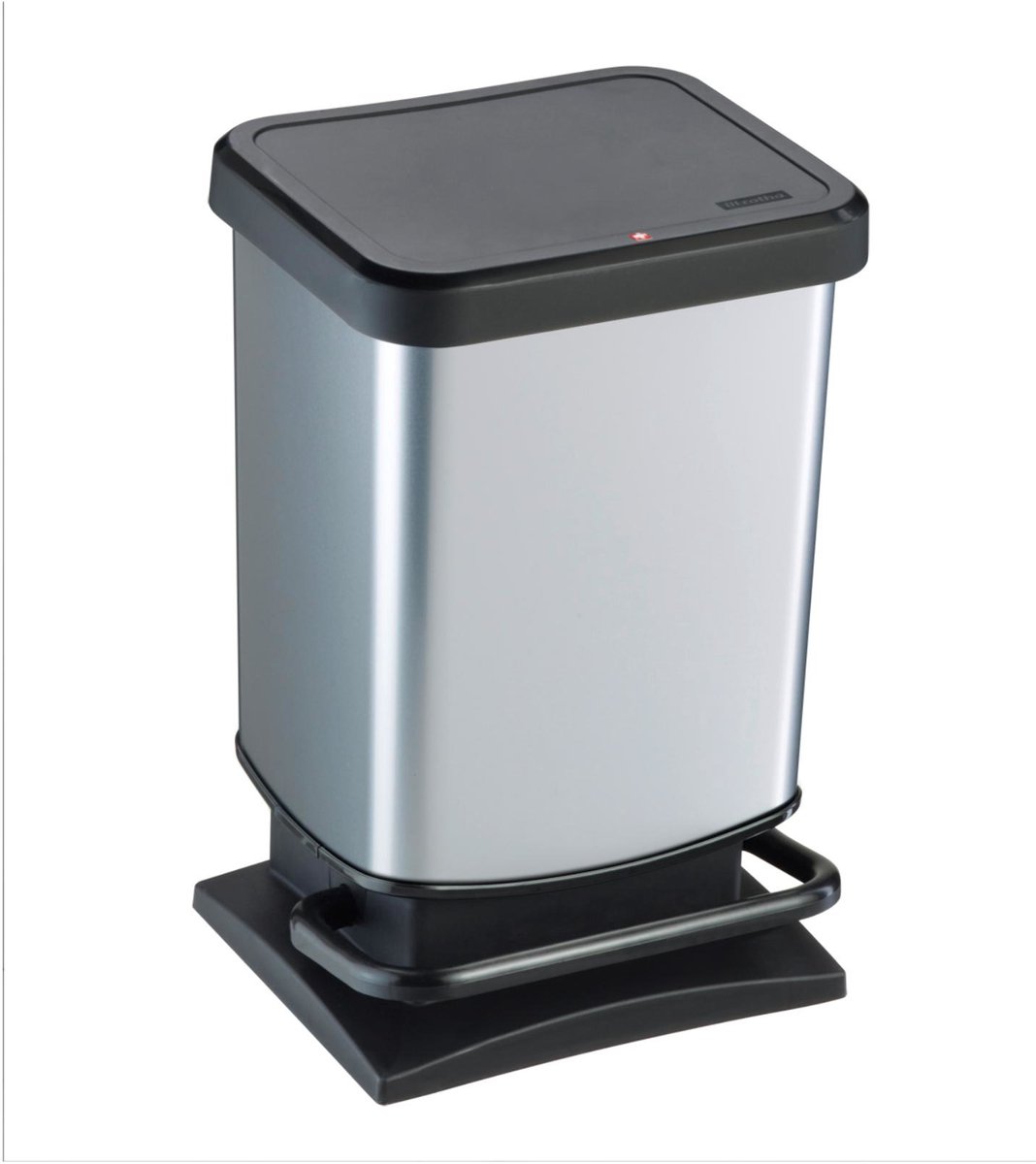 Rotho Paso Pedaalemmer 20L Zilver Metallic