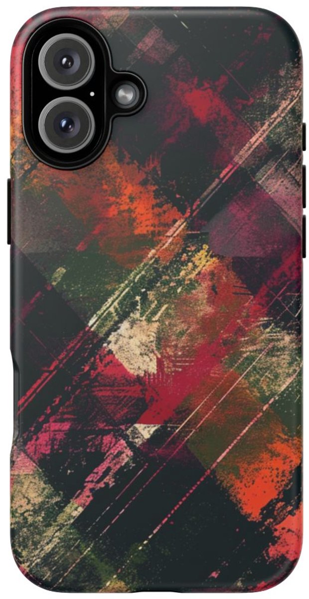 Abstract Grunge Patroon – Telefoonhoesje Geschikt voor iPhone 16 Plus