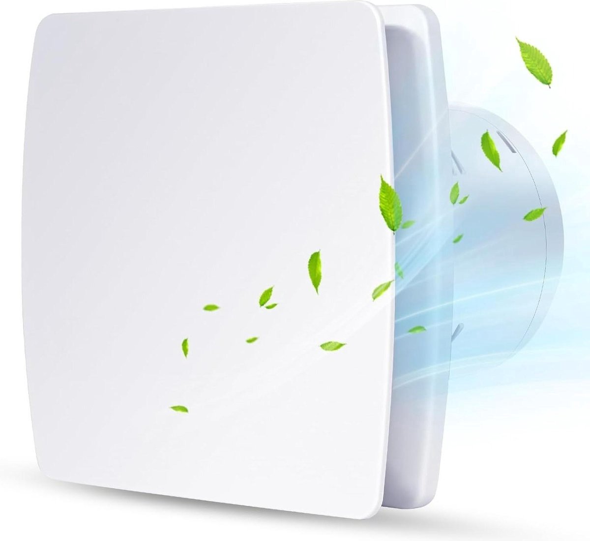 QPFO® 100 mm Stille Badkamerventilator met Terugslagklep – 12W – Wandventilator voor Keuken en Badkamer