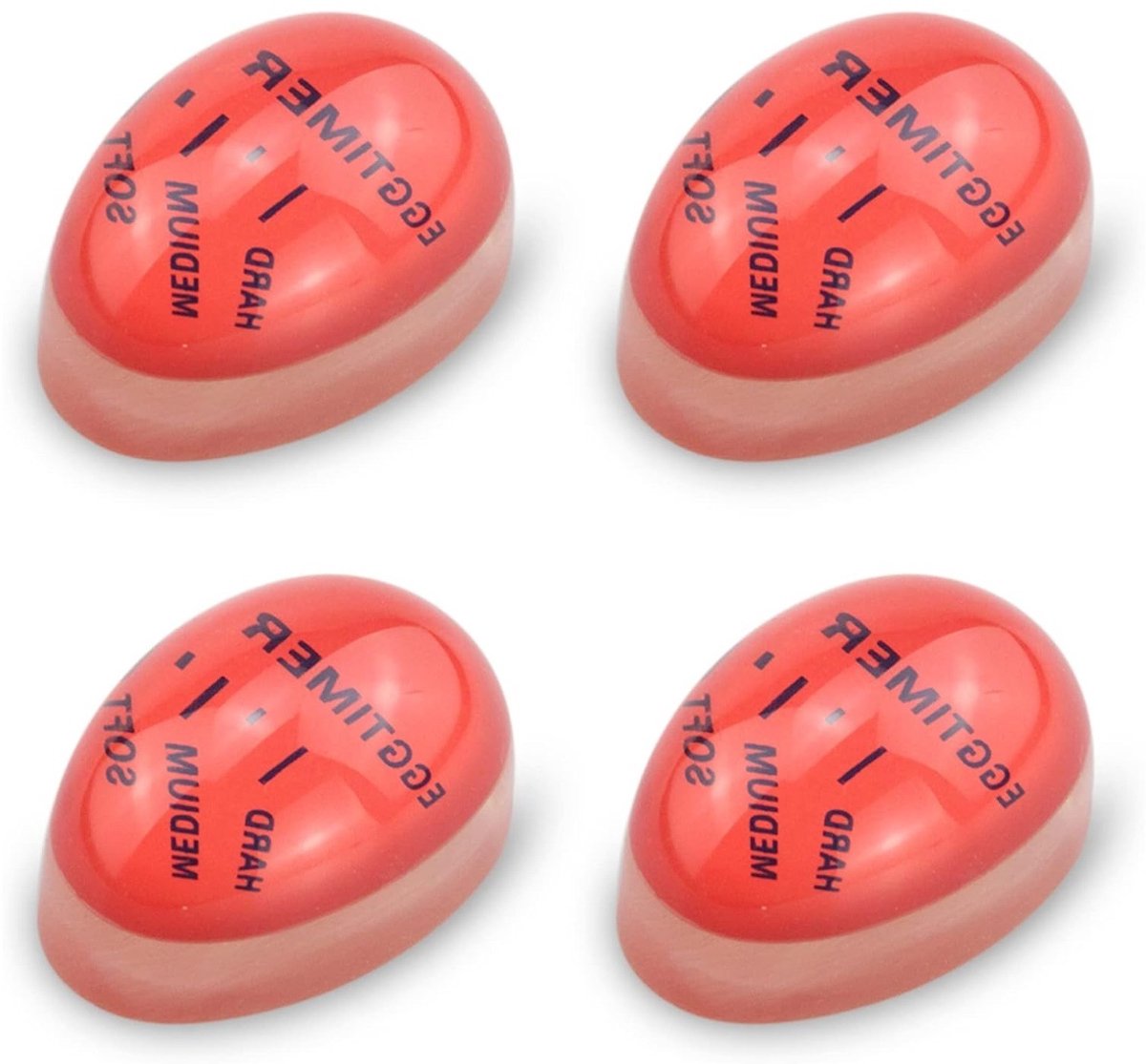 EXCITAT Eierwekker - Egg timer - Selecteer de gaarheid van eieren door temperatuur - 4 stuks