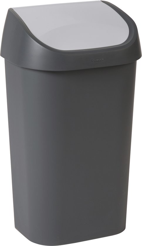Curver Mistral Swing Prullenbak - 50L - Antraciet
