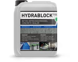 Beton impregneermiddel - Kelder waterdicht maken - 100% Permanent en Transparant - Optrekkend vocht, Opstijgend vocht - Nano coating - Beton waterdicht maken - Hydrablock Pro 2,5L (10m2)