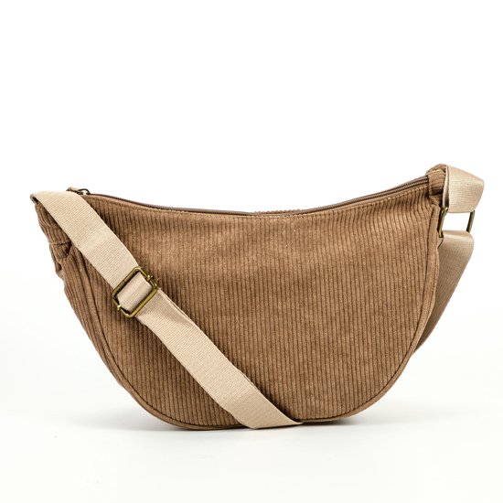 Sac bandoulière MosyMillie pour femme - Sac à bandoulière pour femme - Sac banane - Sacs banane pour femme - Sacs bandoulière - Sac banane - Marron