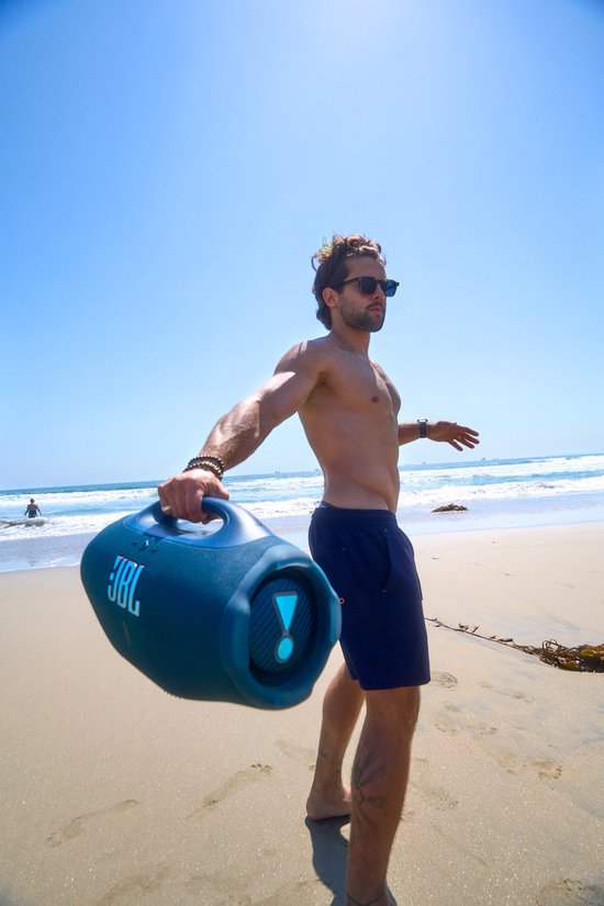 JBL Boombox 4 - Portable Bluetooth Speaker - Draagbaar & Krachtig - Draadloze Muziek Box - 34 uur - Waterdicht - IP68 - Blauw — afbeelding 5