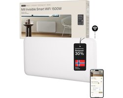 Mill PA1500WIFI4 - Smart paneelverwarming -1500 Watt - tot 22m2 - 100% stil - verwarmt de ruimte snel op - volledige controle via app - 5 jaar garantie