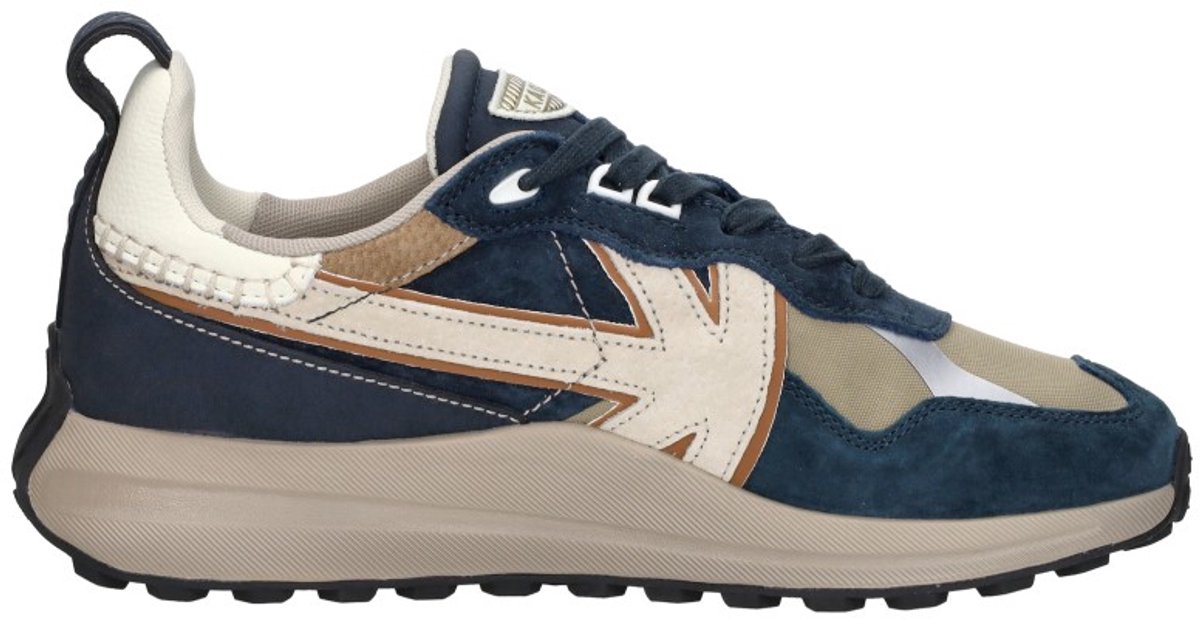 Kaotiko Vancoouver Artisan Sneakers Laag - blauw - Maat 45