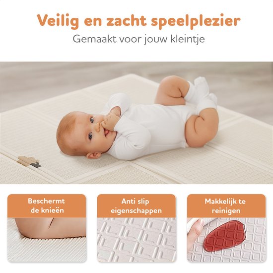 GrowUkkie - Speelmat - Speelkleed Baby - Binnen En Buitenkleed - 175x150cm - Opvouwbaar - Inclusief Opbergtas van GrowUkkie — afbeelding 5