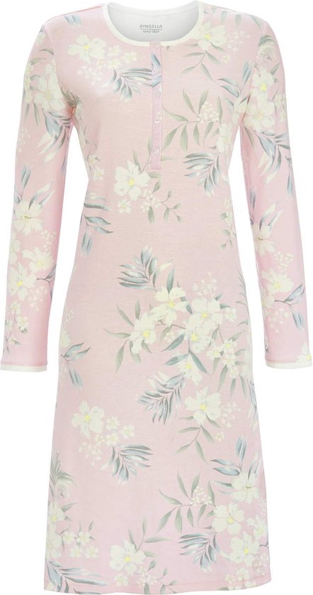 Ringella – Pastel Flowers – Nachtkleed – 5511035 – Pastel Rosé – Maat 48