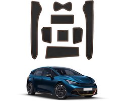 Anti-slipmatten Set - Rubber - Voor Born 2022-2026 V1 V2 V3 e-Boost Middenconsole, Bekerhouder & Deurvak - Oranje