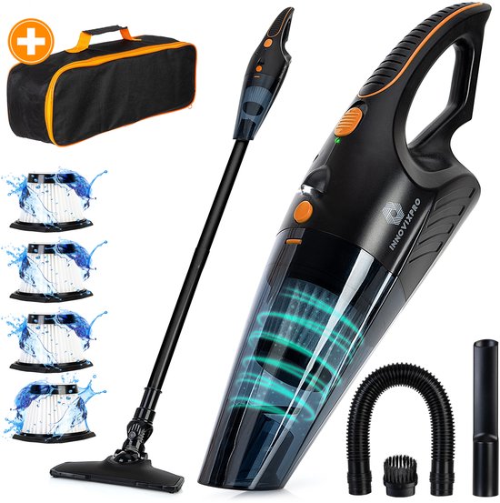 Innovixpro® Kruimeldief met Steel Nat&Droog Oranje/Zwart - Innovixpro® - €64,95