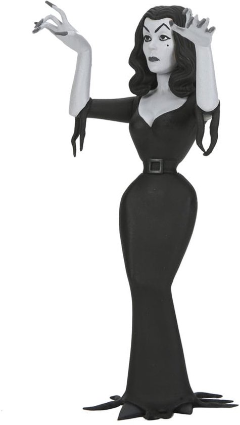 NECA Vampira Toony Terrors Action Figure Vampira Silver Screen Edition 15 cm Action Figuur