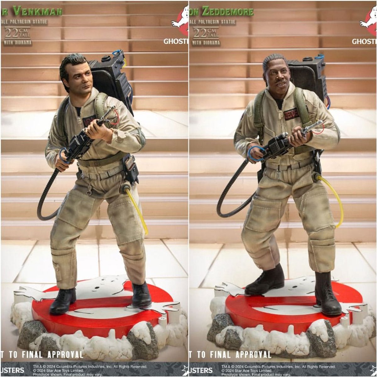 Star Ace Toys Ghostbusters Beeld 1/8 Peter Venkmann + Winston Zeddemore Twin Pack 22 cm Beeld