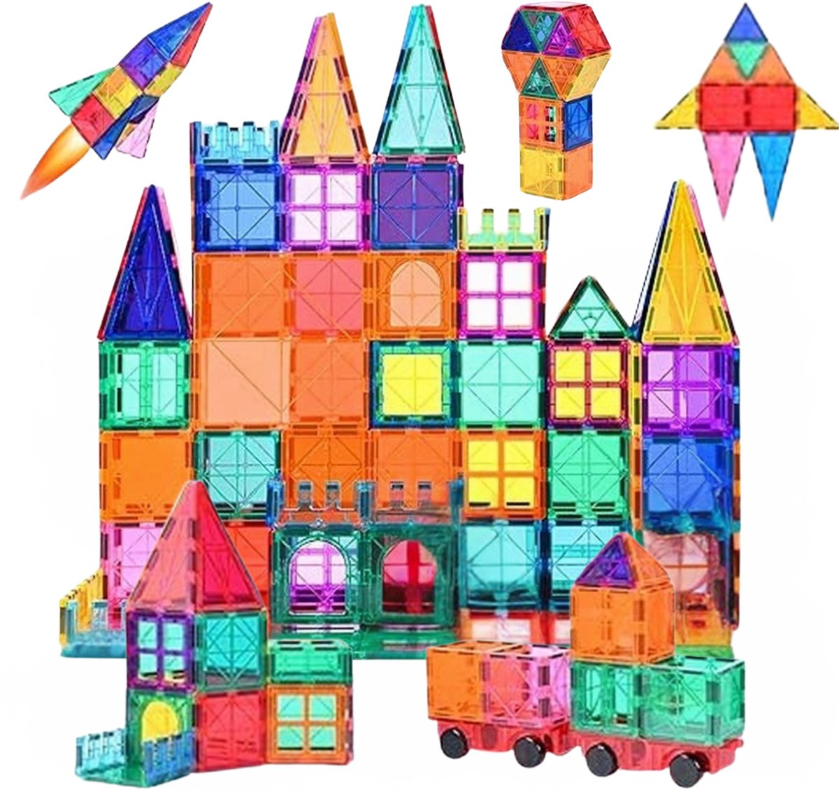Velours Max Magnetisch Speelgoed - Magnetic Tiles - Constructie speelgoed