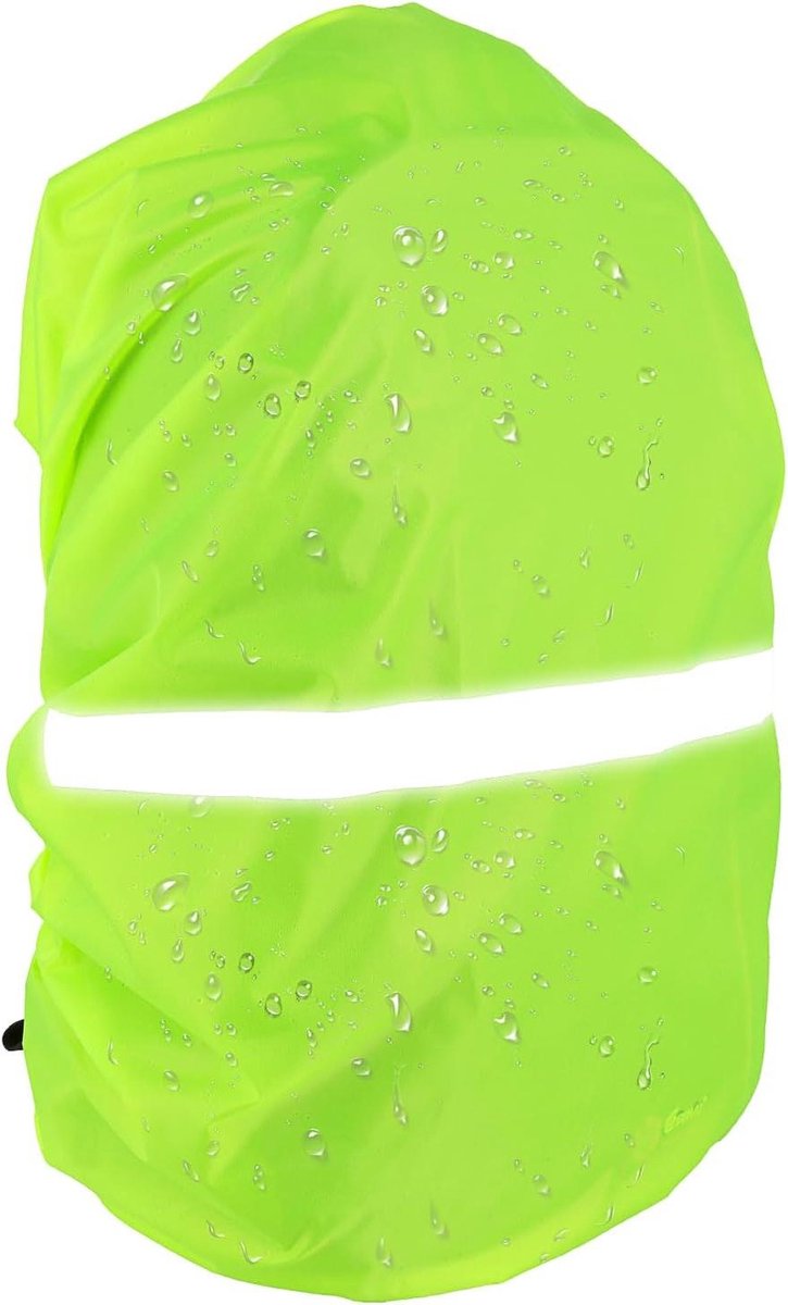 Allecto Plus - Regenhoes voor rugzak met reflecterende strepen - waterdicht en winddicht - regenbescherming voor schooltas - geschikt voor rugzakken van 26-40 liter - rugzakbescherming - multifunctionele regenhoes