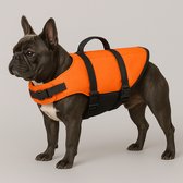 Hondenzwemvest – reddingsvest hond – honden zwemvest M A:35cm B:42-50cm C:57-66cm – Flamingo zwemvest Marinus – fluo oranje