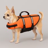 Hondenzwemvest – reddingsvest hond – honden zwemvest XS A:25cm B:30-38cm C:34-44cm – Flamingo zwemvest Marinus – fluo oranje
